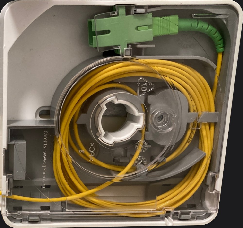 FiberTwist G2110C-2.5G Optical Header installation backplate